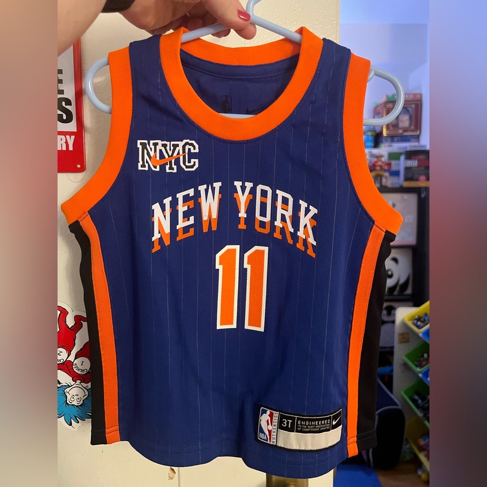 Jalen Brunson New York Knicks Blue 2023/24 City Edition Swingman Jersey toddler